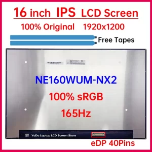 Tela LCD para Laptop, Substituição do painel Matrix Display, 1920x1200 IPS, 100% sRGB, eDP, 40 Pins, 16 polegadas, 165Hz, NE160WUM NX2, NE160WUM-NX2 - AliExpress 7 - cor : Perfect Screen - Tamanho da Tela : 16 Inch 165Hz